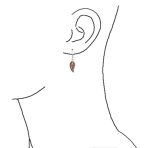 Native American Inspired Dangle Gemstone Earrings with Opal Inlay - Image 7