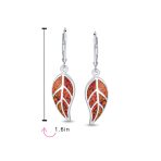 Native American Inspired Dangle Gemstone Earrings with Opal Inlay - Image 10