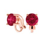 Traditional 2CT Round CZ Solitaire Clip-On Earrings - Gold Silver Non-Pierced 8MM - Image 13