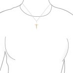 Jesus Crucifix Cross Pendant Necklace 2 Tone Gold Silver - Image 3