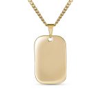 Yellow Gold Jesus Christ Medallion Pendant Necklace Men - Image 2