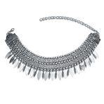 Native American Style Statement Feather Choker Necklace Bohemian Boho Western Jewelry - Image 2