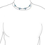 South Western Festival Style Choker Necklace in Oxidized Metal - Image 3