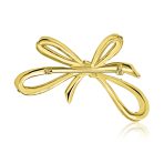 Victorian Style Large Statement Crystal Fashion Bow Brooch Pin Silver Plated - Image 3
