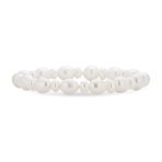 Elegant Stackable White Freshwater Cultured Baroque Pearl Stretch Bracelet