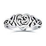 Best Friends Celtic Love Knots BFF Infinity Heart Promise Ring Sterling Silver - Image 2