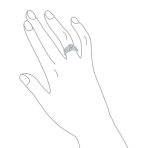 Traditional 2CT CZ Solitaire & Channel-Set Band Engagement Ring Set .925 Sterling Silver - Image 3
