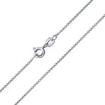 Set of 3 1MM Thin Rolo Link Cable Chain Necklace Sterling Silver 16,18 & 20 Inch - Image 3