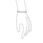 Formal Statement Cubic Zirconia Pave CZ Floral Circlets Rose Flower Motif Tennis Bracelet - Image 3