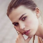 Two Tone Black CZ Triple Band Ear Cuff Cartilage Earrings Rose Gold Silver - Image 5