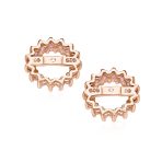 Removable CZ Cubic Zirconia Halo Earring Jackets for Studs .925 Sterling Silver - Image 18