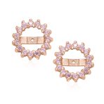 Removable CZ Cubic Zirconia Halo Earring Jackets for Studs .925 Sterling Silver - Image 11