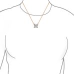 Classic 2CTW Solitaire Square CZ Asscher Cut Necklace Pendant Gold Plated Silver - Image 4