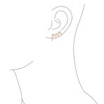 Boho Minimalist Geometric Ear Cuff Cartilage Spike Earrings Sterling Silver - Image 9
