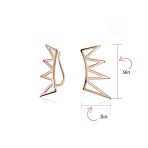 Boho Minimalist Geometric Ear Cuff Cartilage Spike Earrings Sterling Silver - Image 12
