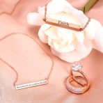 Micro Pave Pink Cubic Zirconia Cocktail Statement Ring Rose Gold Sterling Silver - Image 7