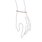 Green Red Oval CZ Tennis Bracelet in Silver Plated Finish - Image 18