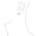 .50CT Solitaire Bezel Brilliant Cut CZ Drop Earrings - Image 17