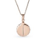 My SUNSHINE Words Sunflower Open Locket Pendant Necklace Rose Gold Plated .925 Sterling Silver - Image 6