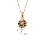 My SUNSHINE Words Sunflower Open Locket Pendant Necklace Rose Gold Plated .925 Sterling Silver - Image 9