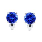 Traditional 2CT Round CZ Solitaire Clip-On Earrings - Gold Silver Non-Pierced 8MM - Image 18
