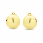 Half Round Ball Clip-On Earrings 14K Gold Plated Silver - Image 4
