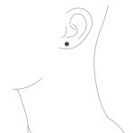 Set of 2 Round & Square Mystic Rainbow CZ Stud Earrings Silver Screw Back 10MM - Image 9