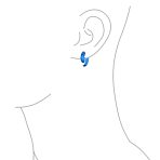 Round Swirl Spiral Tribal Fake Faux Ear Plug Taper Earrings Acrylic Resin Steel - Image 12