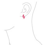 Round Swirl Spiral Tribal Fake Faux Ear Plug Taper Earrings Acrylic Resin Steel - Image 13