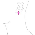 Round Swirl Spiral Tribal Fake Faux Ear Plug Taper Earrings Acrylic Resin Steel - Image 14