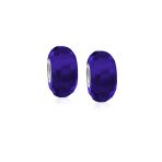 Set of 2 Translucent Murano Faceted Glass Charm Bead with Sterling Silver Core - Image 9