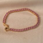 Classic 12CTW Prong Basket Set Solitaire Round Cubic Zirconia Cabochon CZ Tennis Bracelet Gold Plated 7.5 Inch - Image 22