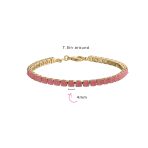 Classic 12CTW Prong Basket Set Solitaire Round Cubic Zirconia Cabochon CZ Tennis Bracelet Gold Plated 7.5 Inch - Image 18