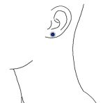 CZ Halo Earring Jackets Enhancer for Studs Gold Plated Sterling Silver - Image 12