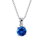 1.5CTW CZ Birthstone Pendant Necklace in Sterling Silver - Image 4