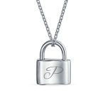 Functional Lock Pendant Charm Lovers Padlock Necklace Gold Plated Silver 16 Inch - Image 18