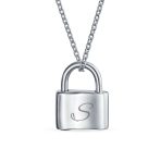 Functional Lock Pendant Charm Lovers Padlock Necklace Gold Plated Silver 16 Inch - Image 21