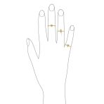 Minimalist Thin 1MM Band Stackable Nautical Seahorse Ring Gold Plated Silver - Image 2