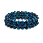 Set of 3 Natural Stone Bead Stretch Bracelets - Stackable - Image 6