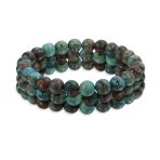 Set of 3 Natural Stone Bead Stretch Bracelets - Stackable - Image 4