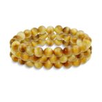 Set of 3 Natural Stone Bead Stretch Bracelets - Stackable - Image 8