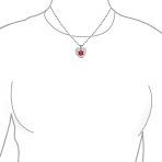 Blank Heart Shape Medical Identification ID Necklace Pendant Stainless Steel - Image 28