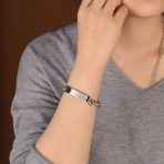 Blank ID Identification Bracelet Stainless Steel Curb Link Chain 7.5 Inch - Image 3