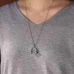Hip Hop DJ Headphones Pendant Necklace for Men Silver Tone Stainless Steel - Image 3