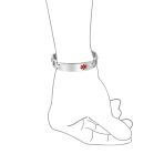Medical ID Bracelet for Men - Stainless Steel U Link 8 Inch - Image 3