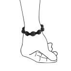 Black Navy Blue Gold Bead Pave Crystal Ball Strand Bracelet - Image 16