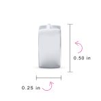 Simple Basic Wide Huggie Hoop Earrings Rose Gold Plated Sterling Silver - Image 10
