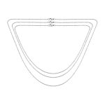 Set of 3 1MM Thin Rolo Link Cable Chain Necklace Sterling Silver 16,18 & 20 Inch