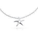 Marine Life Starfish Anklet Ankle Bracelet Sterling Silver 9-10 Inch - Image 2