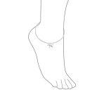 Marine Life Starfish Anklet Ankle Bracelet Sterling Silver 9-10 Inch - Image 3